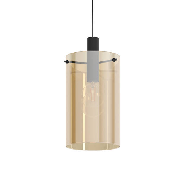 EGLO Polverara Hanglamp - 1 lichts - Ø18 cm - E27 - Zwart