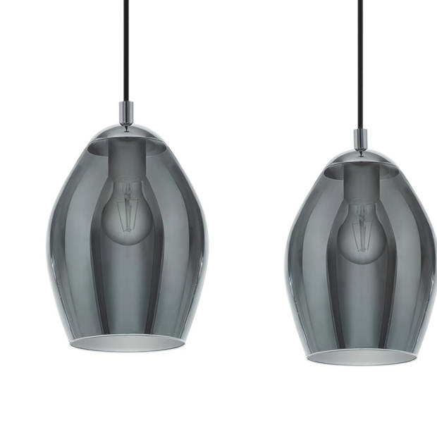 EGLO Estanys Hanglamp - E27 - 113 cm - Grijs/Zwart