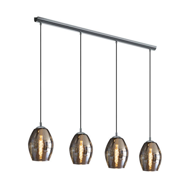 EGLO Estanys Hanglamp - E27 - 113 cm - Grijs/Zwart