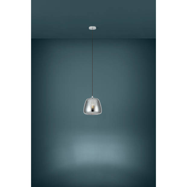 EGLO AlBarino Hanglamp - 1 lichts - Ø26 cm - E27 - Chroom