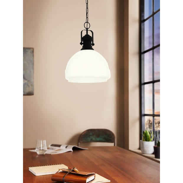 EGLO Combwich 1 Hanglamp - E27 - 38 cm - Zwart