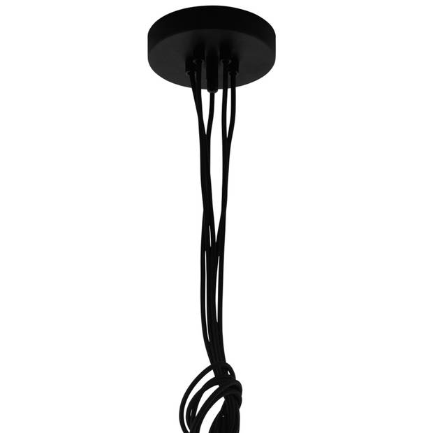 EGLO Couldsdon - Hanglamp - 5 x E27 - Tros - zwart/wit