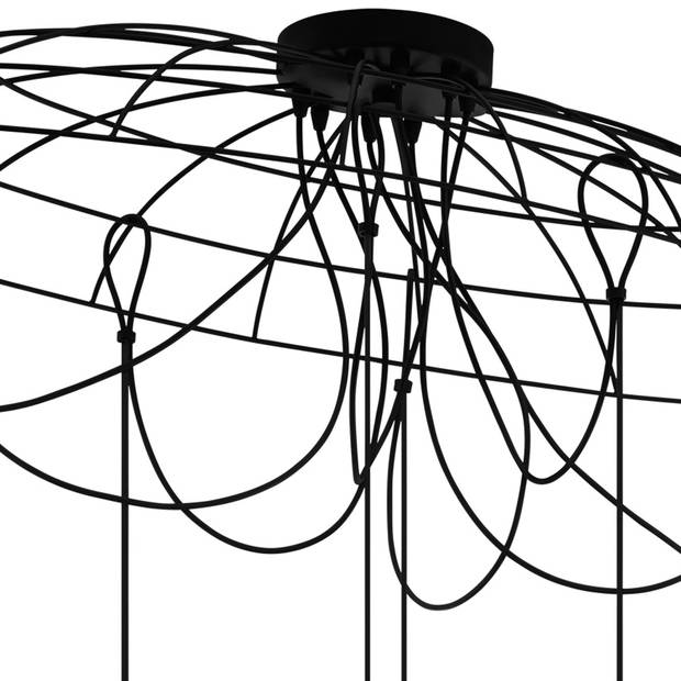 EGLO Hogsmill Hanglamp - E27 - 115,5 cm - Zwart