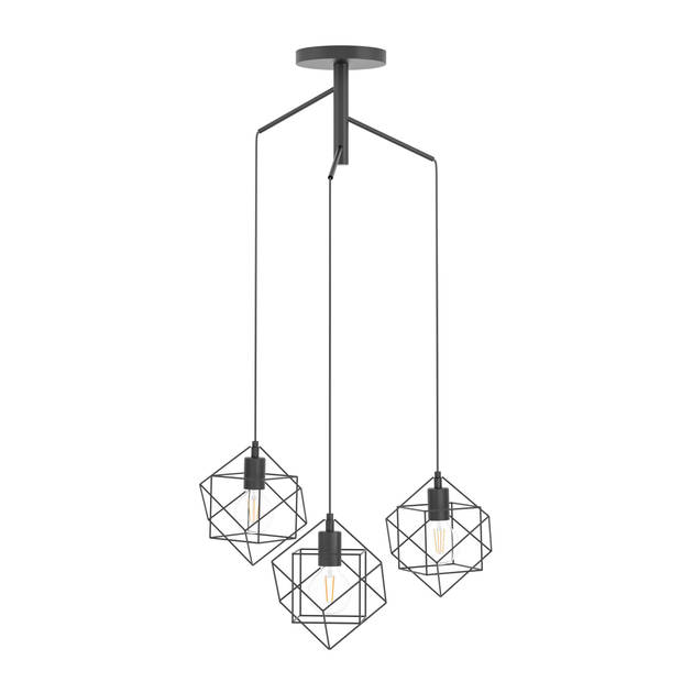 EGLO Straiton - Hanglamp - E27 - Ø 64,5 cm - Zwart