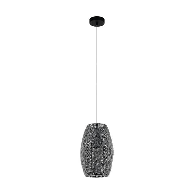 EGLO Riyadh Hanglamp - E27 - Staal - Zwart