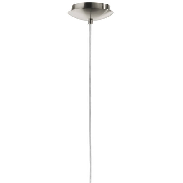 EGLO Pinto Nero - Hanglamp - 1 Lichts - Nikkel-Mat - Zwart-Transparent