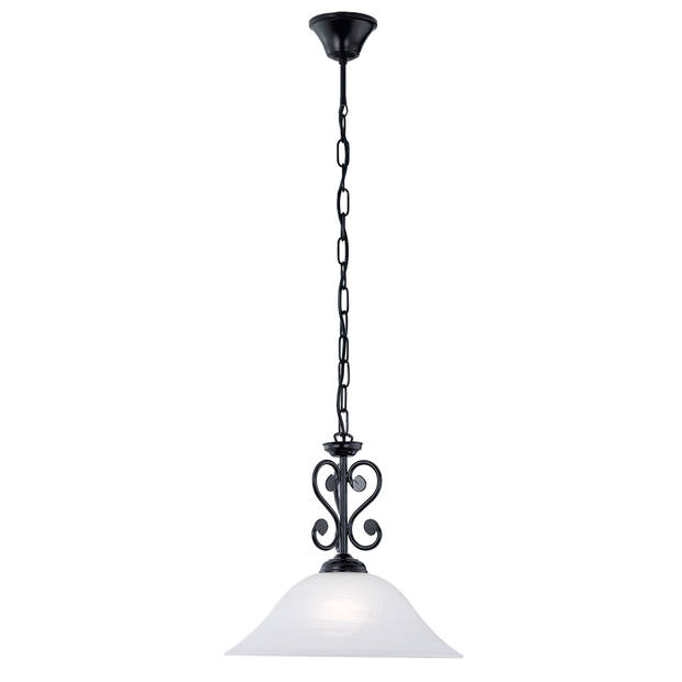 EGLO Murcia - Hanglamp - 1 Lichts - Ø380mm. - Zwart - Wit