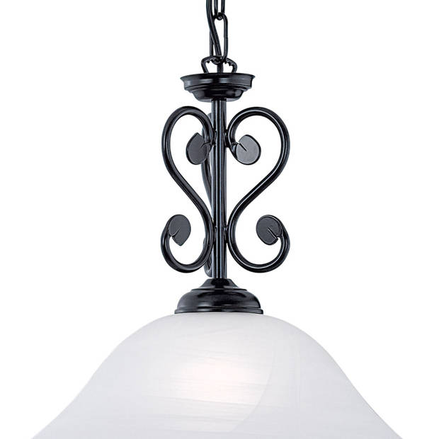 EGLO Murcia - Hanglamp - 1 Lichts - Ø380mm. - Zwart - Wit