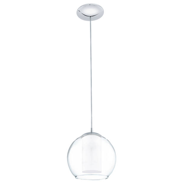 EGLO Bolsano - Hanglamp - 1 Lichts - Ø20cM - Chroom - Wit, Helder