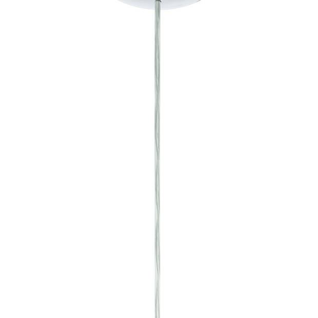 EGLO Rocamar hanglamp - E27 - Ø19 cm - glas - Grijs/Zilver