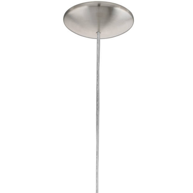 EGLO Stellato 3 Hanglamp - 1 Lichts - Ø40cm - Nikkel-Mat - Bruin, Wit