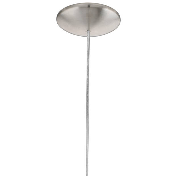 EGLO Stellato 1 Hanglamp - 1 Lichts - Ø40cm - Nikkel-Mat - Ahorn, Wit