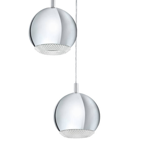 EGLO Conessa - Hanglamp - 3 Lichts - Chroom - Helder