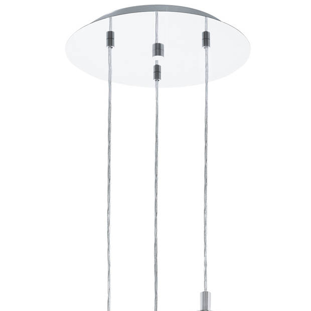 EGLO Conessa - Hanglamp - 3 Lichts - Chroom - Helder