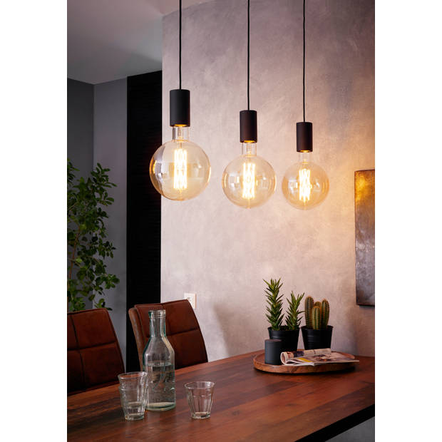 EGLO Pozueta Hanglamp - E27 - 84 cm - Zwart