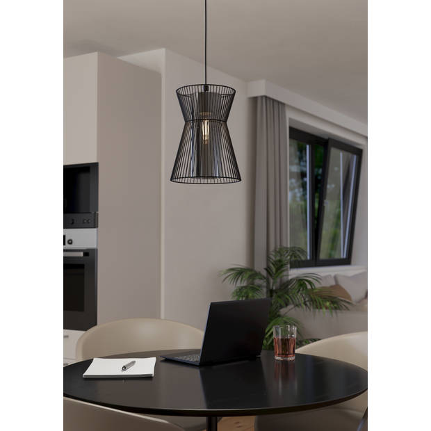 EGLO Maseta Hanglamp - E27 - Ø 22,5 cm - Zwart