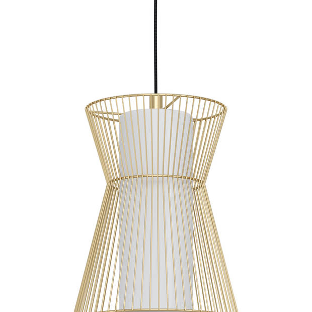 EGLO Maseta Hanglamp - E27 - Ø 22,5 cm - Goud/Wit