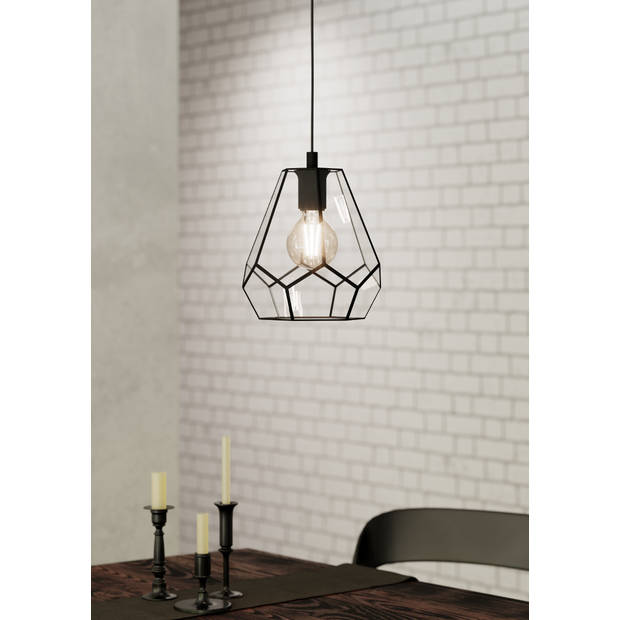 EGLO Mardyke Hanglamp - E27 - Ø 23 cm - Zwart