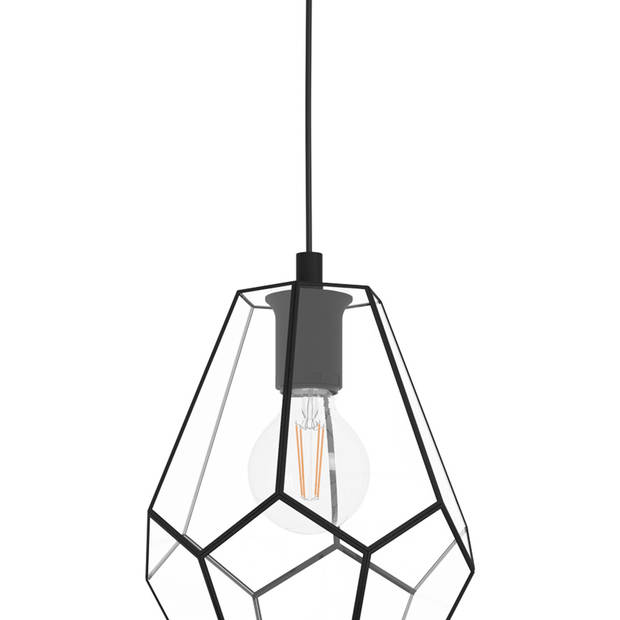 EGLO Mardyke Hanglamp - E27 - Ø 23 cm - Zwart