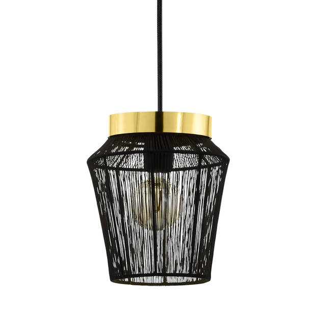 EGLO Escandidos Hanglamp - E27 - Ø 22 cm - Zwart/Koper/Goud