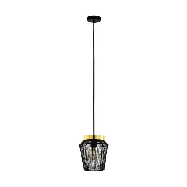 EGLO Escandidos Hanglamp - E27 - Ø 22 cm - Zwart/Koper/Goud