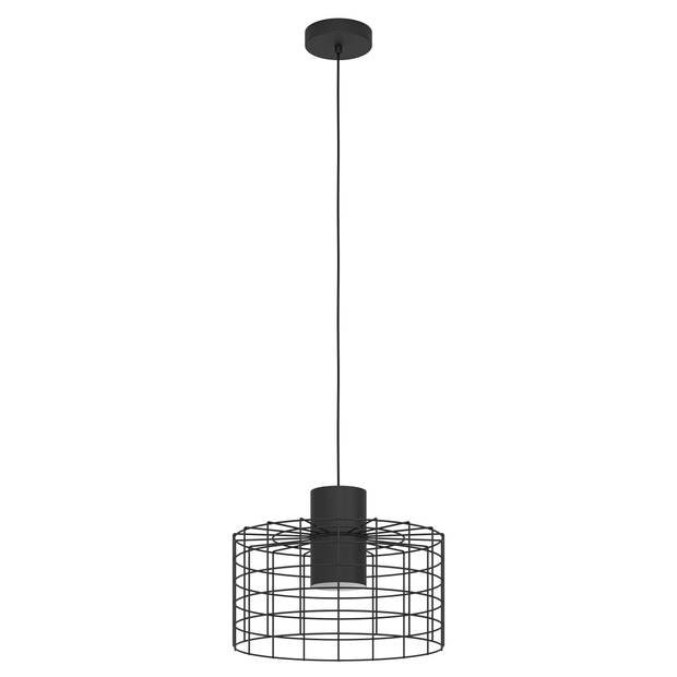 EGLO Milligan Hanglamp - E27 - industrieel - Ø 38 cm - Zwart/Wit