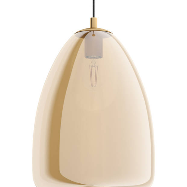 EGLO Alobrase Hanglamp - E27 - Ø 30 cm - Geelkoper/Amber