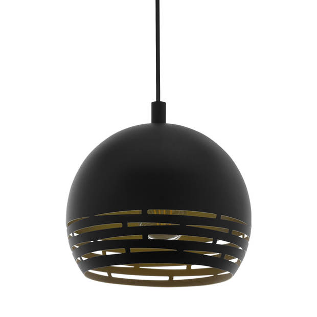 EGLO Camastra Hanglamp - E27 - Ø 22,5 cm - Zwart/Goud