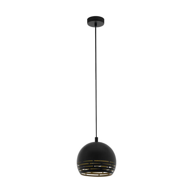 EGLO Camastra Hanglamp - E27 - Ø 22,5 cm - Zwart/Goud