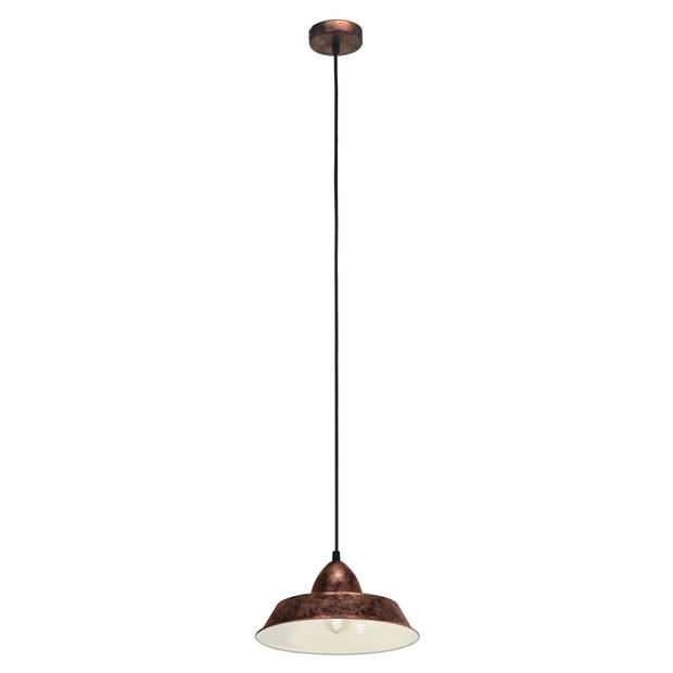 EGLO Vintage Auckland - Hanglamp - 1 Lichts - Ø260mm. - Koperkleurig