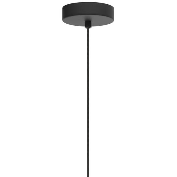 EGLO Roccaforte Hanglamp - 1 lichts - Ø17 cm - E14 - Zwart - Goud