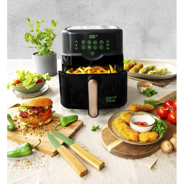 Just Vegan – Airfryer – 4,5L – Zwart