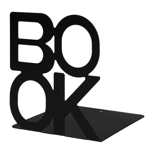 QUVIO Boekenstandaard "BOOK" - 1 paar - Zwart