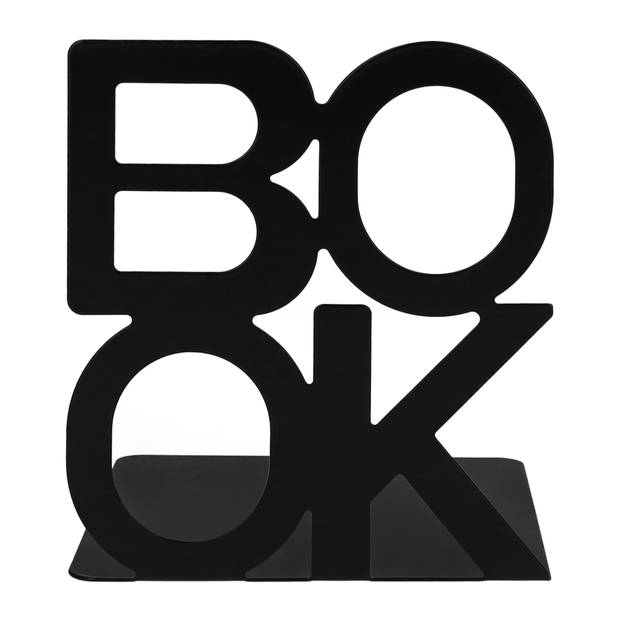 QUVIO Boekenstandaard "BOOK" - 1 paar - Zwart