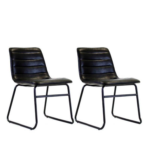 Set van 2 eetkamerstoelen industrieel Mark Zwart