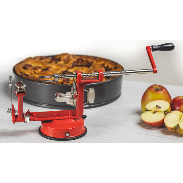 Cookinglife Appelschilmachine / Aardappelschilmachine - met zuignap - Rood