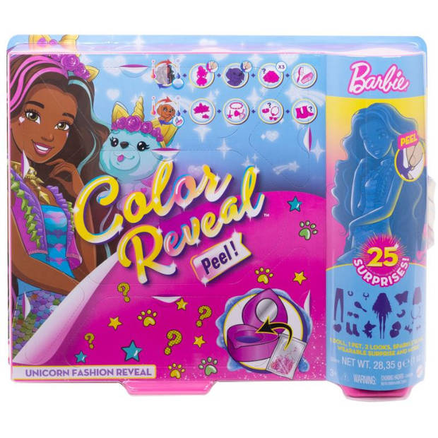 Barbie Color Reveal Ultimate Reveal Wave 2 Fantasy Fashion Unicorn Eenhoorn - Barbiepop - Roze