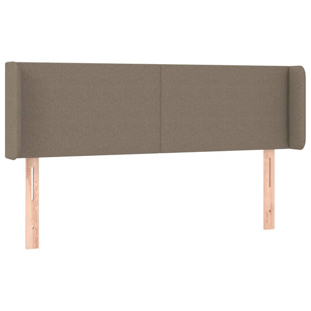 vidaXL Hoofdbord LED 147x16x78/88 cm stof taupe