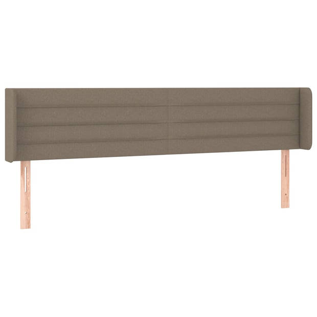 vidaXL Hoofdbord LED 183x16x78/88 cm stof taupe