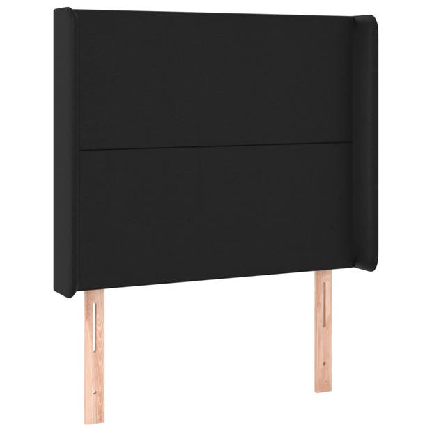 vidaXL Hoofdbord LED 103x16x118/128 cm kunstleer zwart