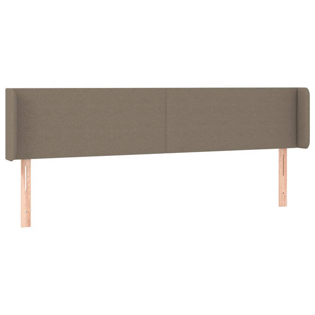 vidaXL Hoofdbord LED 183x16x78/88 cm stof taupe