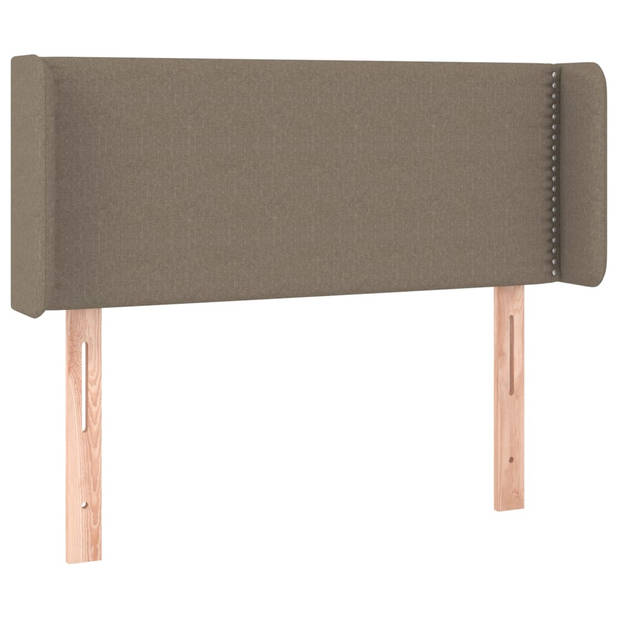 vidaXL Hoofdbord LED 93x16x78/88 cm stof taupe