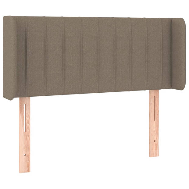 vidaXL Hoofdbord LED 103x16x78/88 cm stof taupe