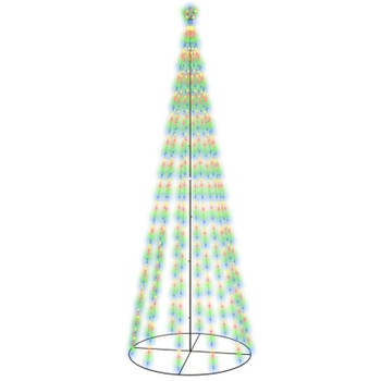 vidaXL Kegelkerstboom 732 LED's meerkleurig 160x500 cm