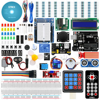 Strex Starter Kit geschikt voor Arduino - ATmega328P - 244 Delig - In Plastic Opbergdoos