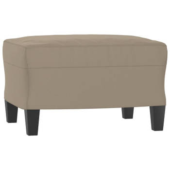 vidaXL Voetenbank 60x50x41 cm microvezelstof taupe