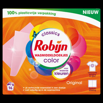 Robijn wasmiddelendoekjes kleur