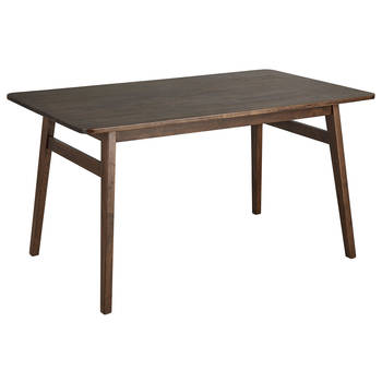 Beliani VENTERA - Eettafel-Donkere houtkleur-Rubberhout