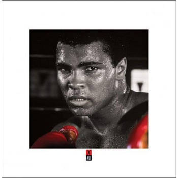 Kunstdruk Muhammad Ali Boxing Gloves 40x40cm