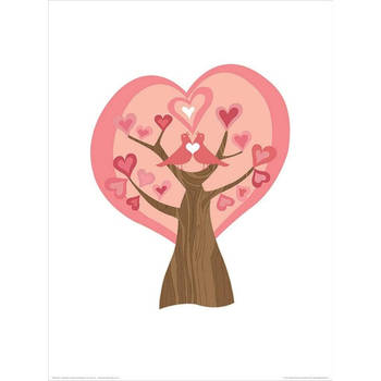 Kunstdruk Valentina Ramos - Tree of Love 30x40cm